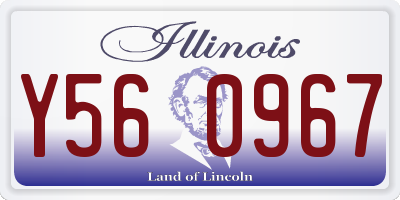 IL license plate Y560967