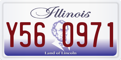 IL license plate Y560971