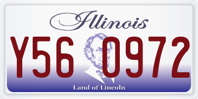 IL license plate Y560972