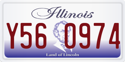 IL license plate Y560974