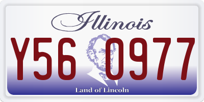 IL license plate Y560977