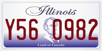 IL license plate Y560982