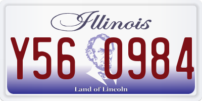 IL license plate Y560984