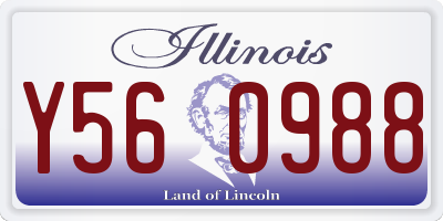 IL license plate Y560988