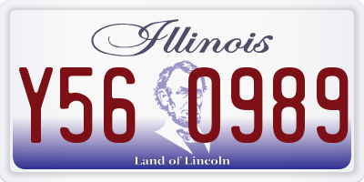 IL license plate Y560989