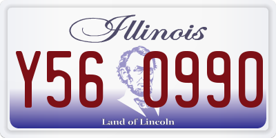 IL license plate Y560990