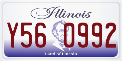IL license plate Y560992
