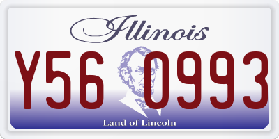 IL license plate Y560993
