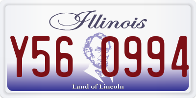 IL license plate Y560994