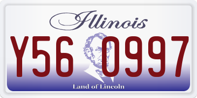 IL license plate Y560997