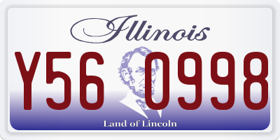 IL license plate Y560998