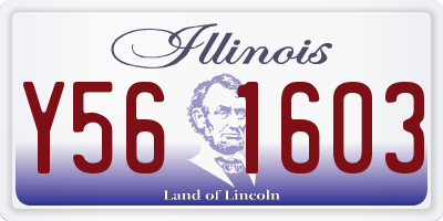 IL license plate Y561603