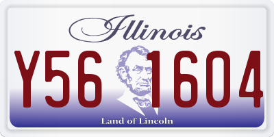 IL license plate Y561604