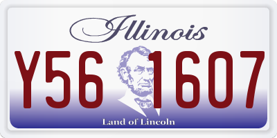 IL license plate Y561607