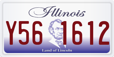 IL license plate Y561612