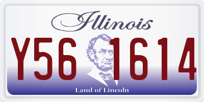 IL license plate Y561614