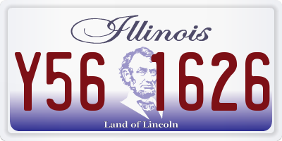 IL license plate Y561626