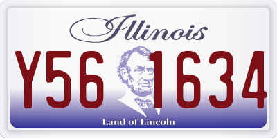 IL license plate Y561634