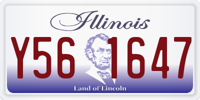 IL license plate Y561647