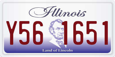 IL license plate Y561651