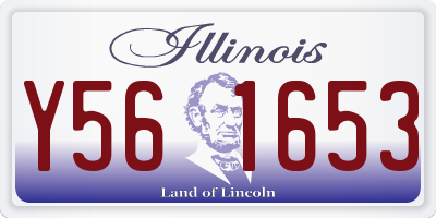 IL license plate Y561653