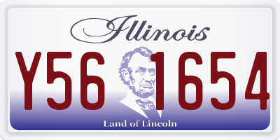 IL license plate Y561654
