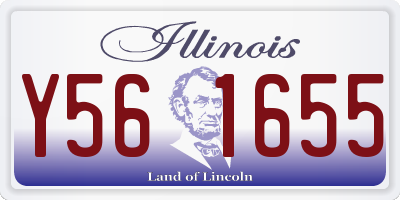 IL license plate Y561655