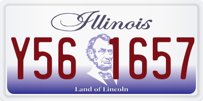 IL license plate Y561657