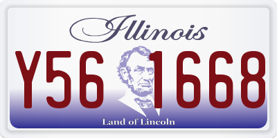 IL license plate Y561668