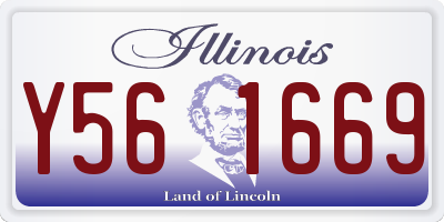 IL license plate Y561669
