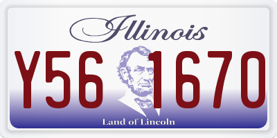 IL license plate Y561670