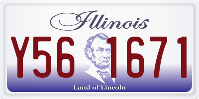 IL license plate Y561671