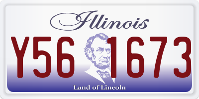 IL license plate Y561673