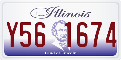 IL license plate Y561674