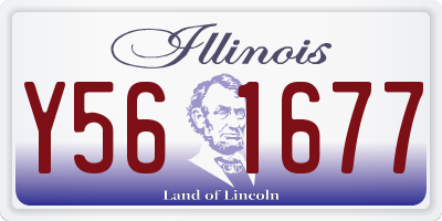 IL license plate Y561677