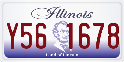 IL license plate Y561678