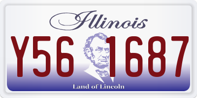 IL license plate Y561687