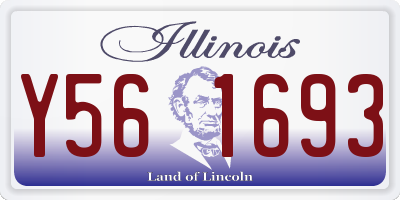 IL license plate Y561693