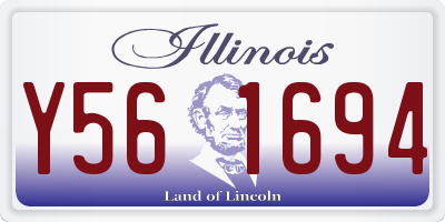 IL license plate Y561694