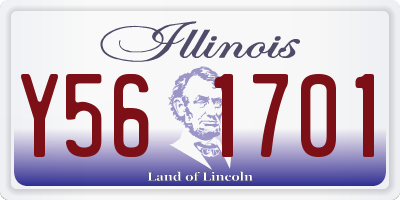 IL license plate Y561701