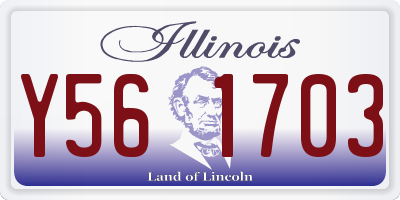 IL license plate Y561703