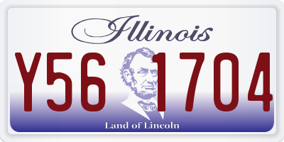 IL license plate Y561704