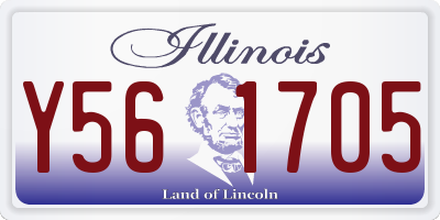 IL license plate Y561705