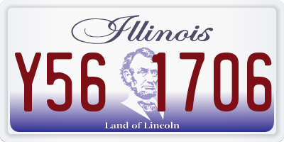 IL license plate Y561706