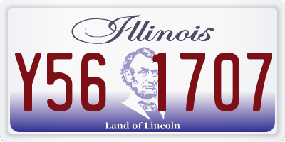 IL license plate Y561707