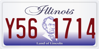 IL license plate Y561714