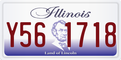IL license plate Y561718
