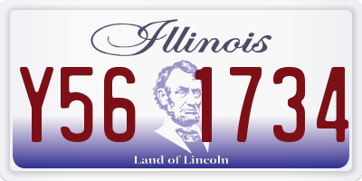 IL license plate Y561734