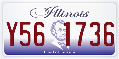 IL license plate Y561736