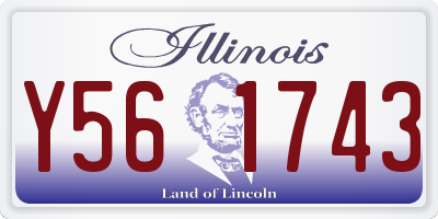 IL license plate Y561743